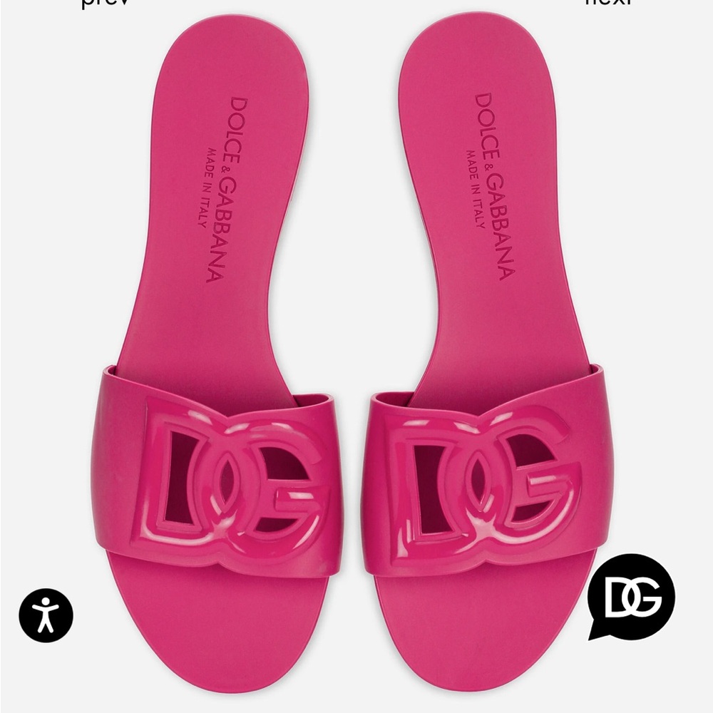 Dolce & Gabbana Fuchsia Logo Slides